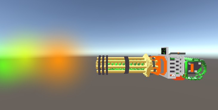 【VRchat推奨fbxモデル】よいこのボクセルガトリング