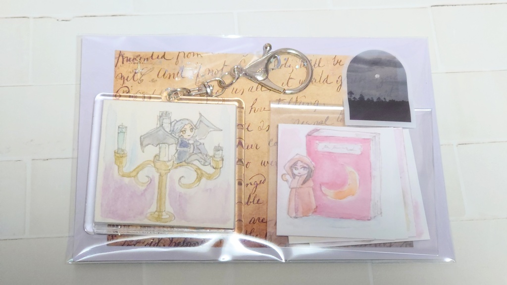 原画入りキーホルダーセット