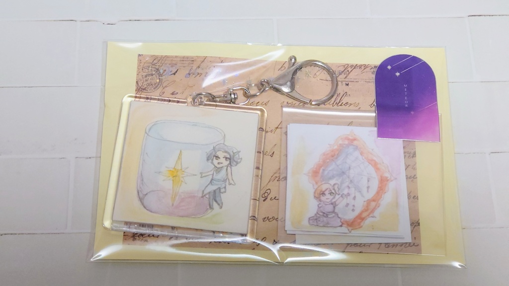 原画入りキーホルダーセット