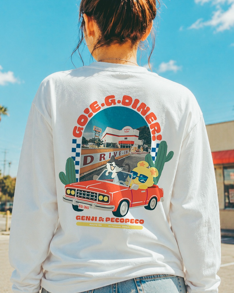 E.G.DINERコラボロングTシャツ