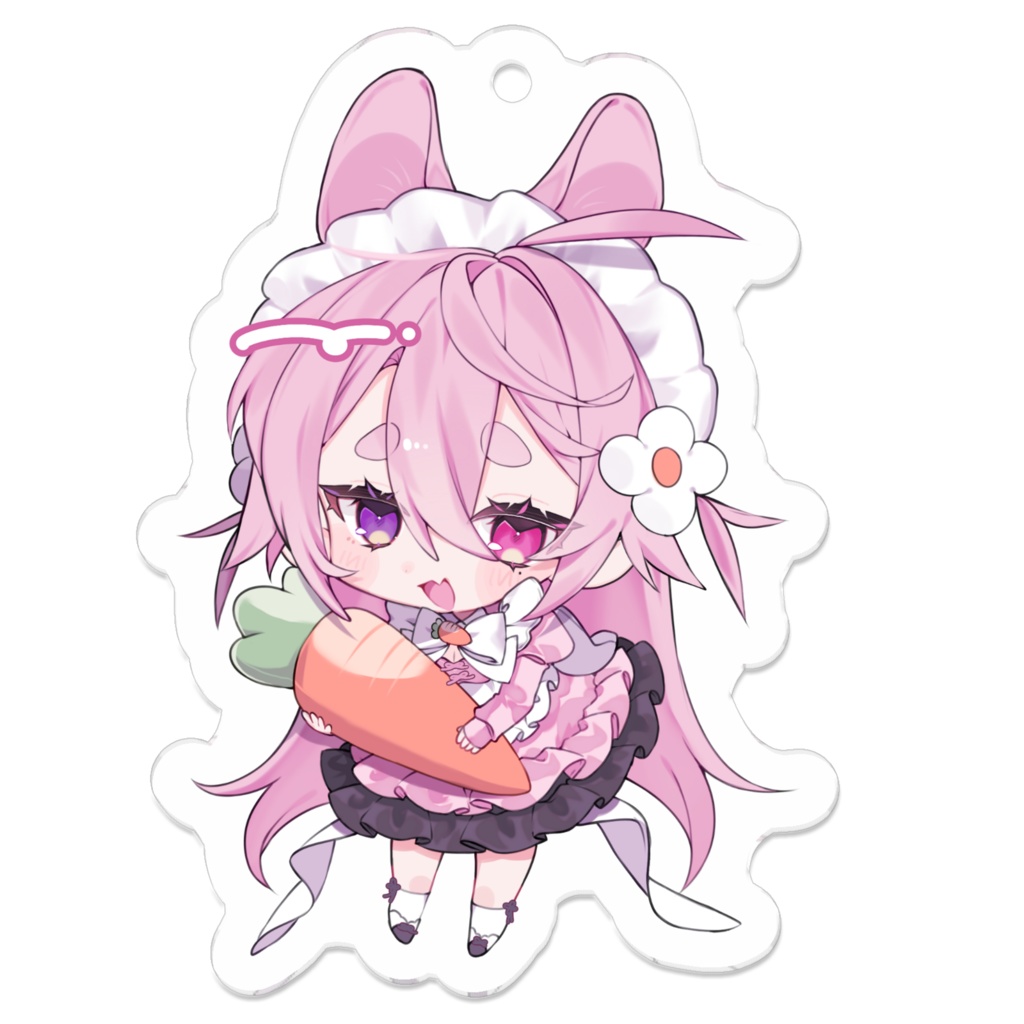 【誕生日記念】みにうさめいどアクキー