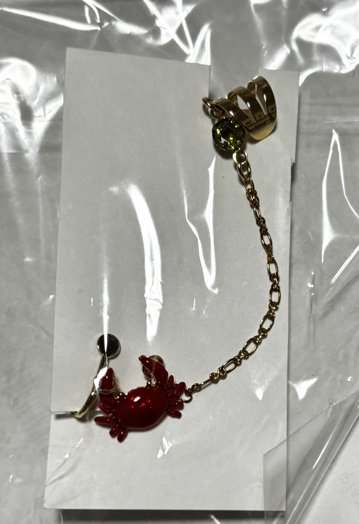 カニイヤリング連結イヤカフ