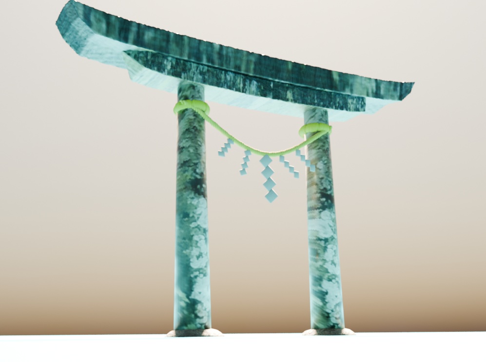 【3Dモデル】和風の鳥居　Japanese Torii Gate