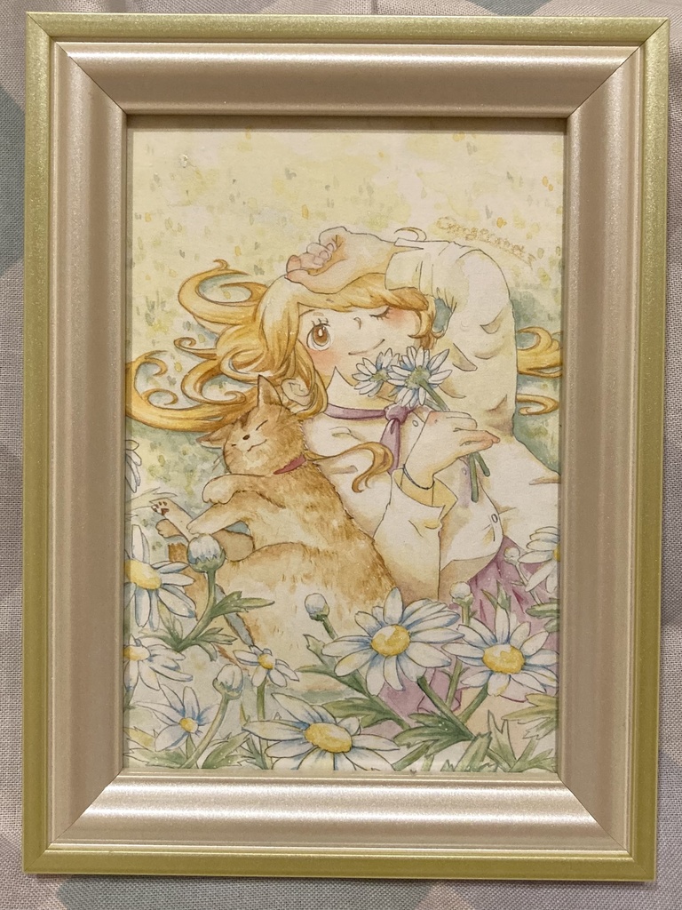 額装原画『憩ウ。』ポストカードサイズ