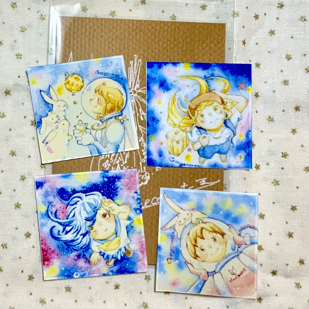 星空の透明シール