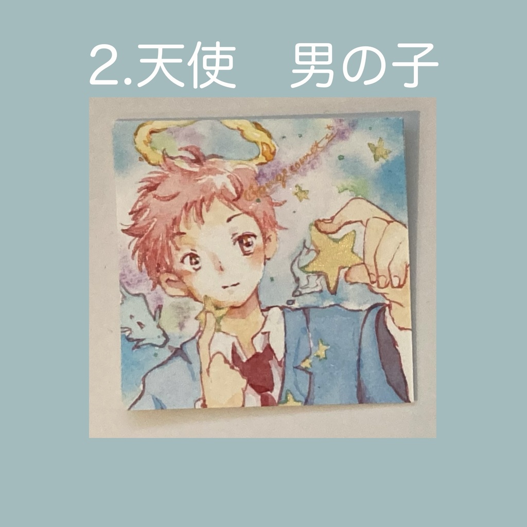 ミニ原画「天使たち」