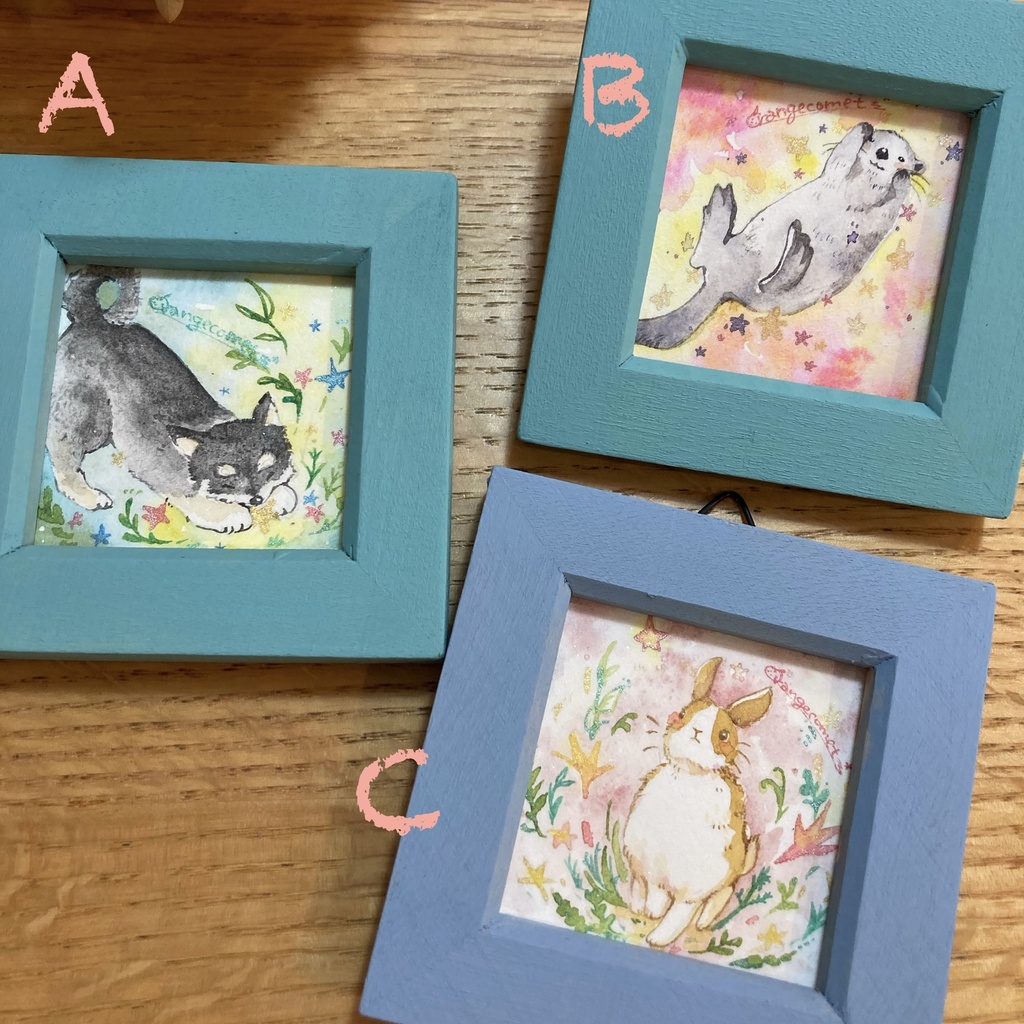 ミニ原画「動物たち」