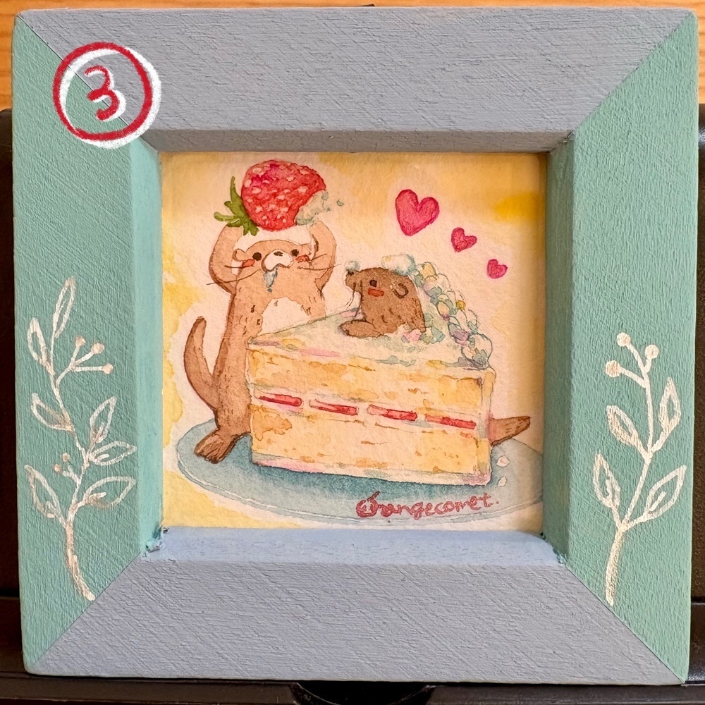 ミニ原画「スイーツアニマルズ」