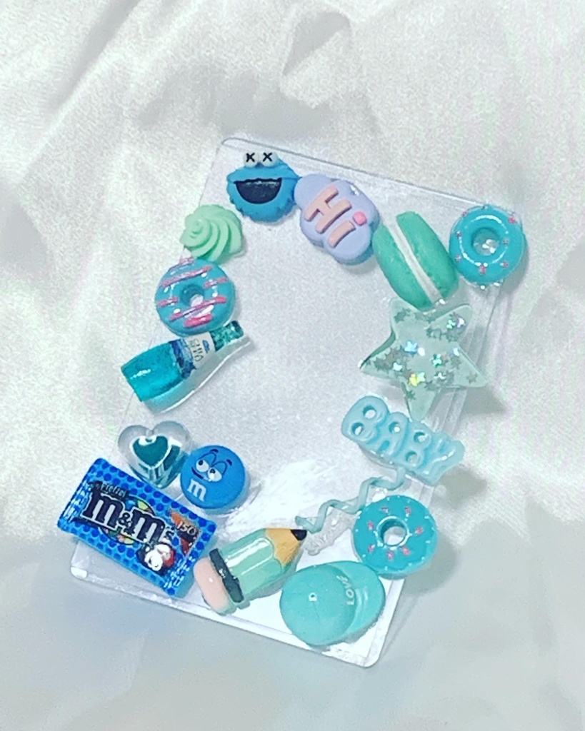 デコトレカ　ケース　ポップブルー