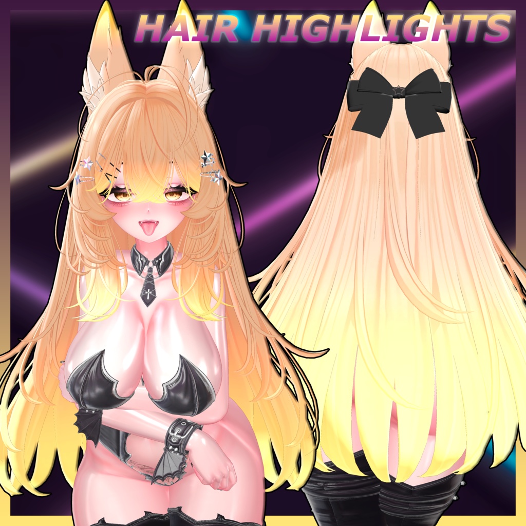 Lumi_Hair Hair Highlights Texture 【VRC Hair Texture - Kyee_N】