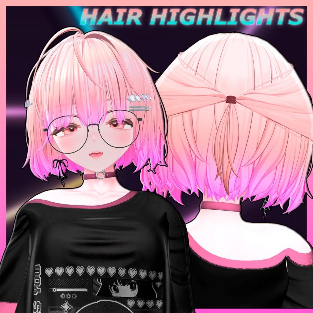 Ivy_Hair Hair Highlights Texture 【VRC Hair Texture - Nanaha】