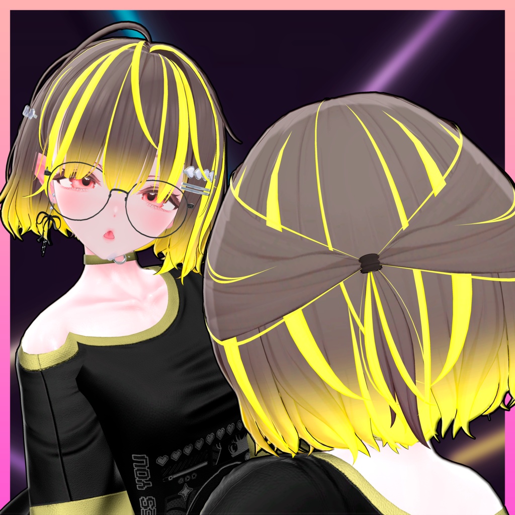 Ivy_Hair Hair Highlights Texture 【VRC Hair Texture - Nanaha】