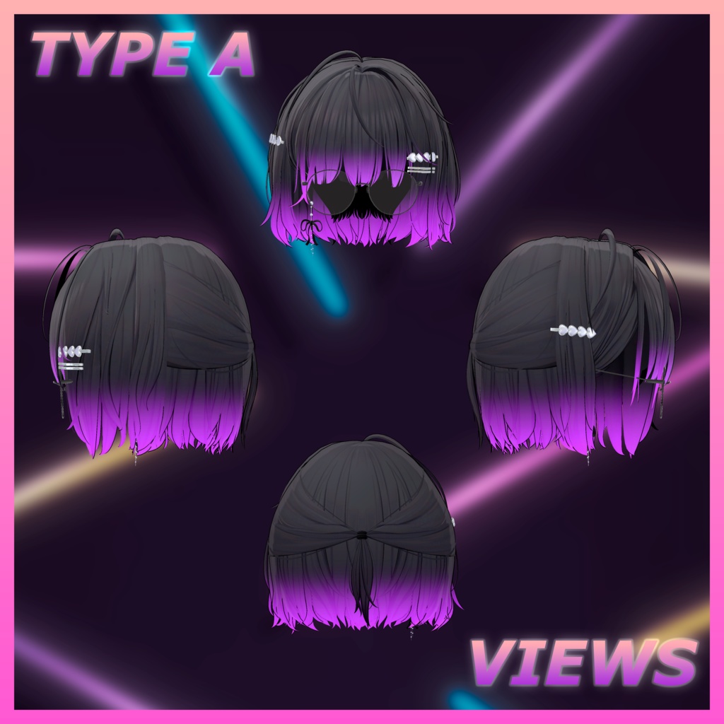 Ivy_Hair Hair Highlights Texture 【VRC Hair Texture - Nanaha】