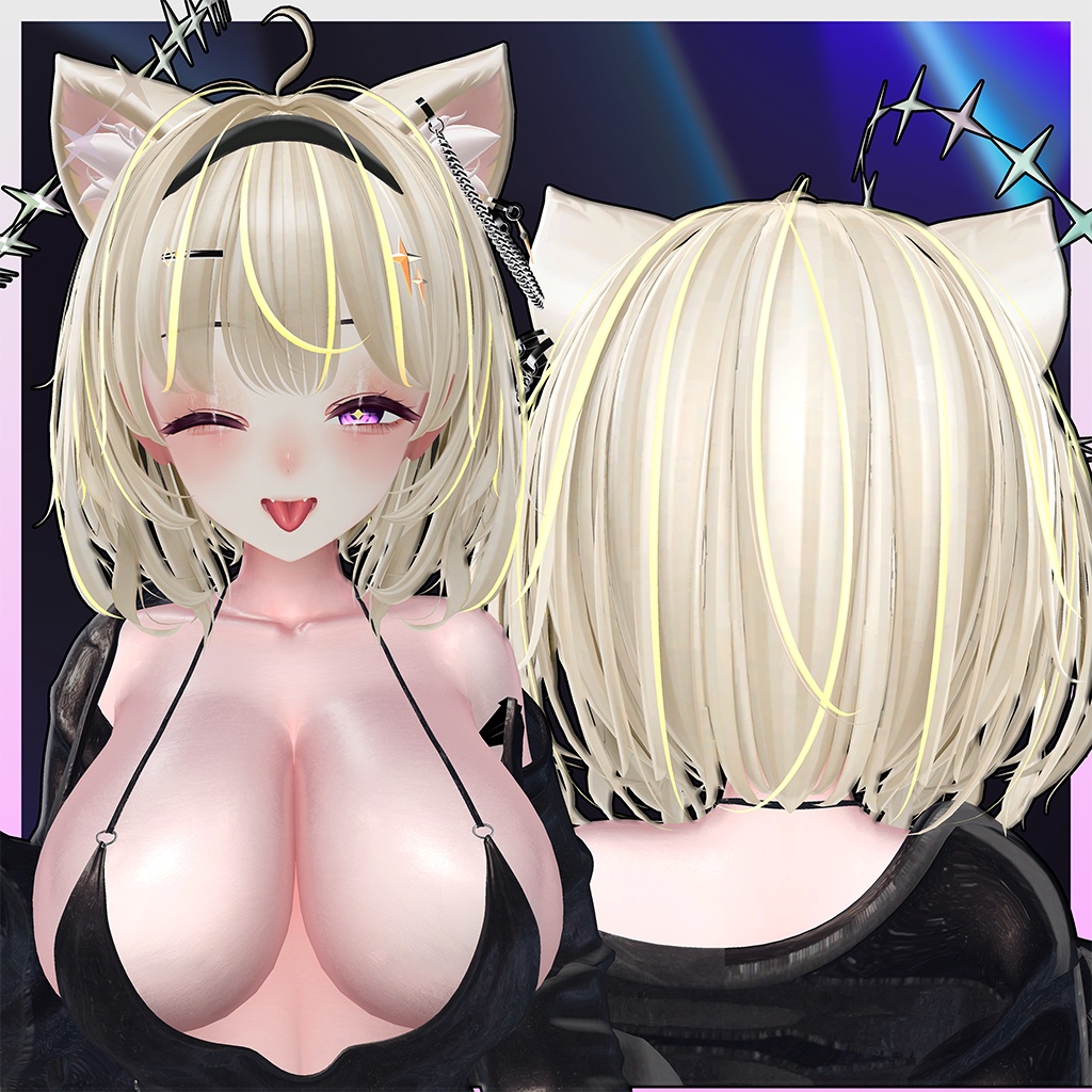 StarCross Bob Hair Highlights Texture 【VRC Hair Texture - Studio4NIMARU】