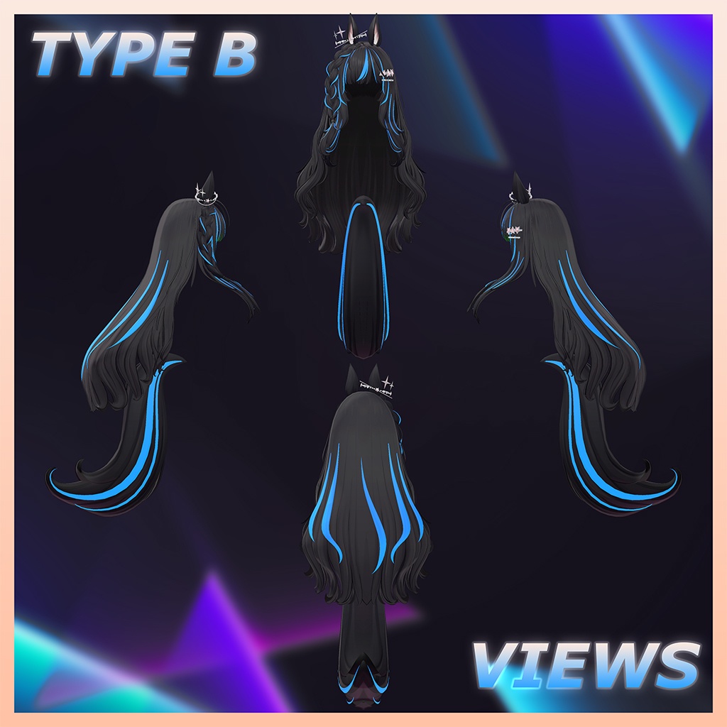 ♥ Bella_Hair ♥ Highlights Texture 【VRC Hair Texture - Nanaha】