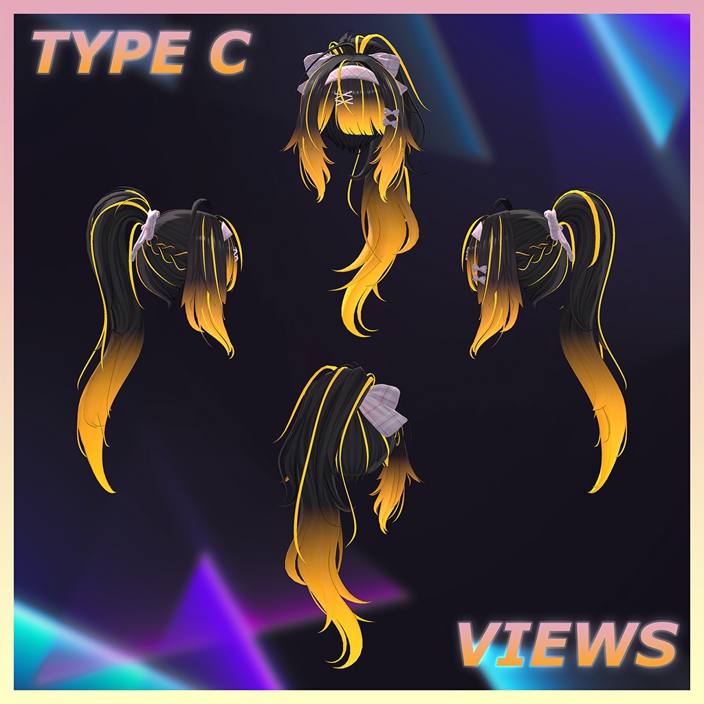 ♥ Twila_Hair ♥ Highlights Texture 【VRC Hair Texture - Nanaha】