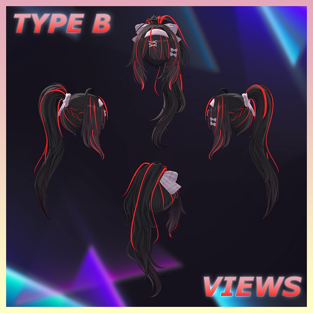 ♥ Twila_Hair ♥ Highlights Texture 【VRC Hair Texture - Nanaha】