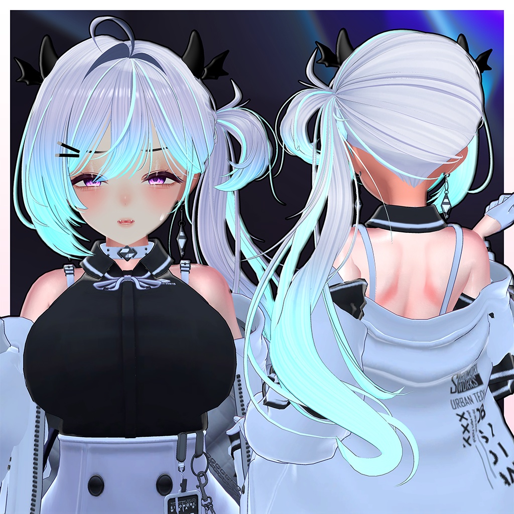 小悪魔サイドテール Highlights Texture 【VRC Hair Texture - Li-ne_Shop】