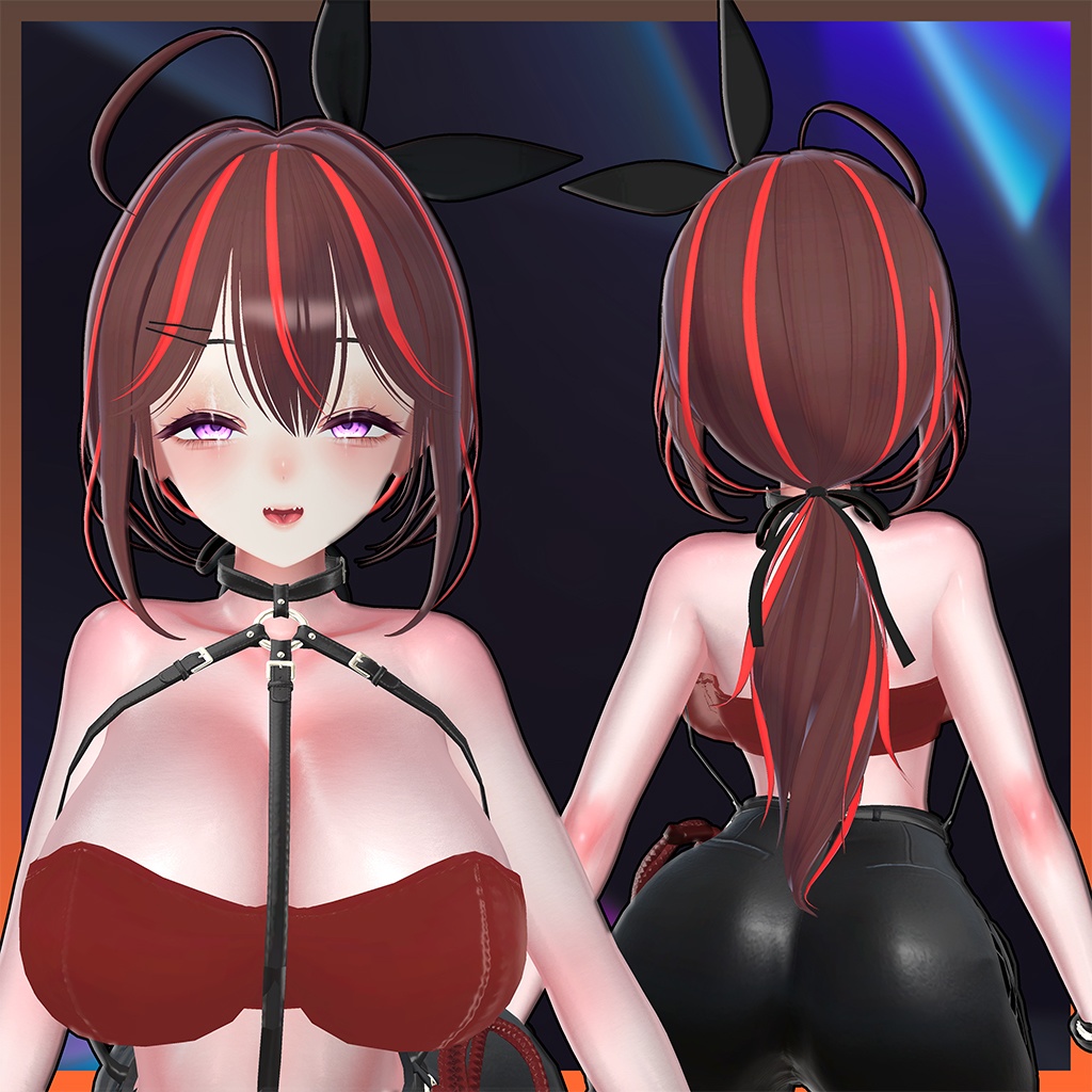 Jay Ponytail Hair Highlights Texture 【VRC Hair Texture - DanaStudio】