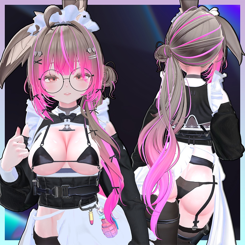 ♥ Kismet_Hair ♥ Highlights Texture 【VRC Hair Texture - Nanaha】