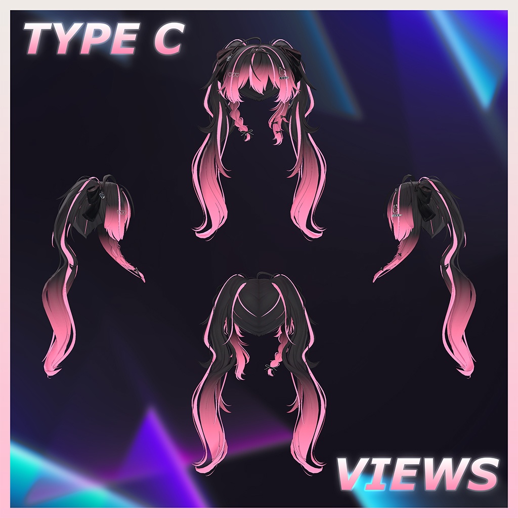 ♥ Lili_Hair ♥ Highlights Texture 【VRC Hair Texture - Nanaha】