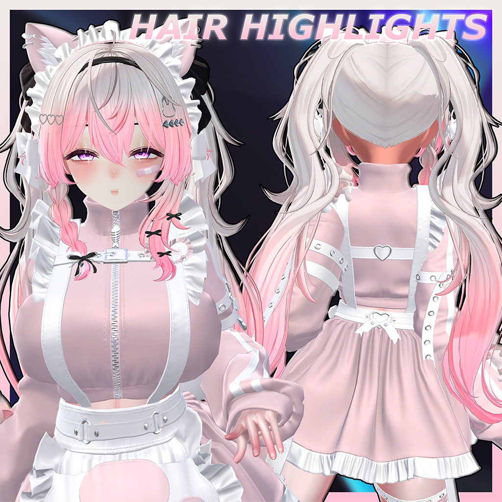 ♥ Lili_Hair ♥ Highlights Texture 【VRC Hair Texture - Nanaha】