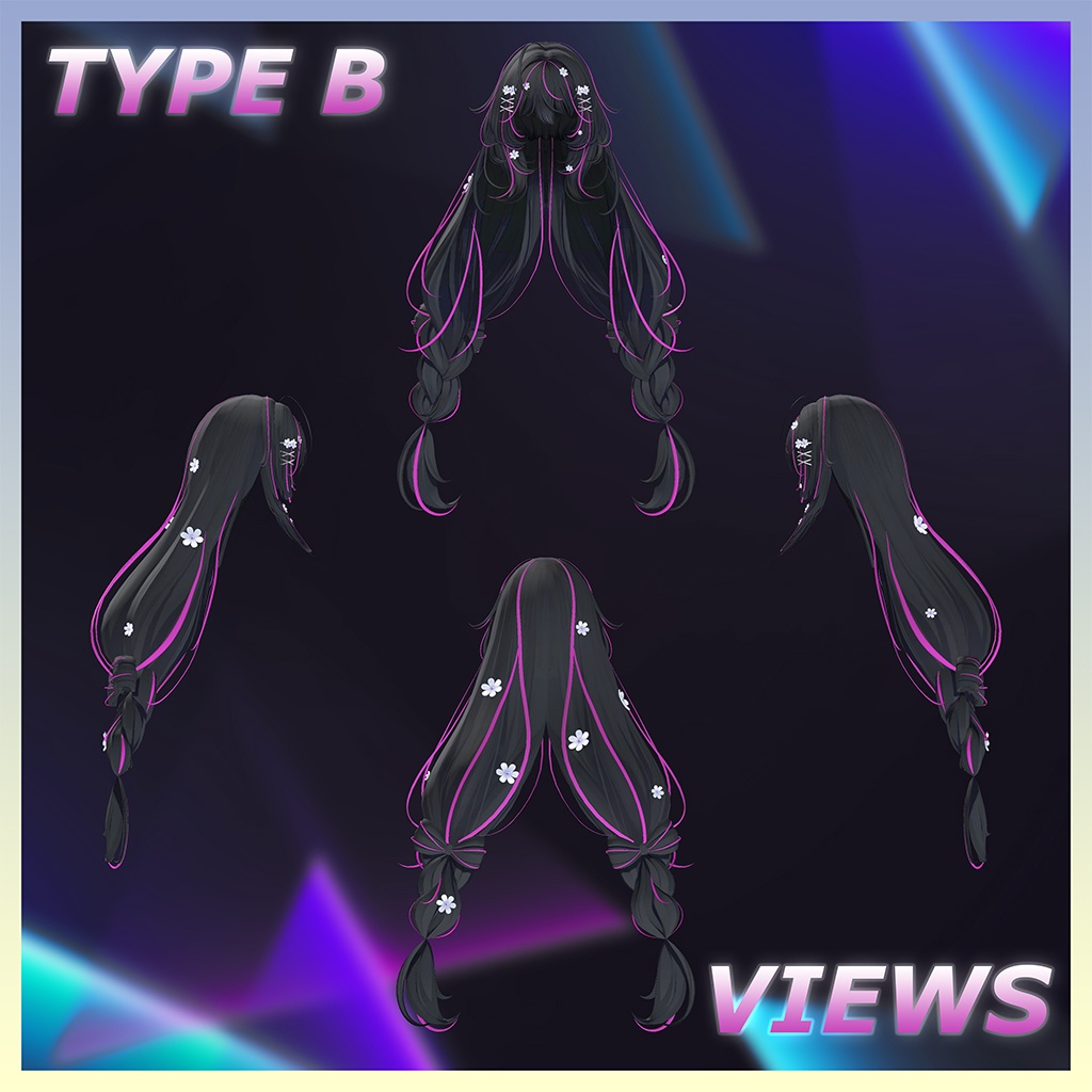 ♥ Daisy_Hair ♥ Highlights Texture 【VRC Hair Texture - Nanaha】