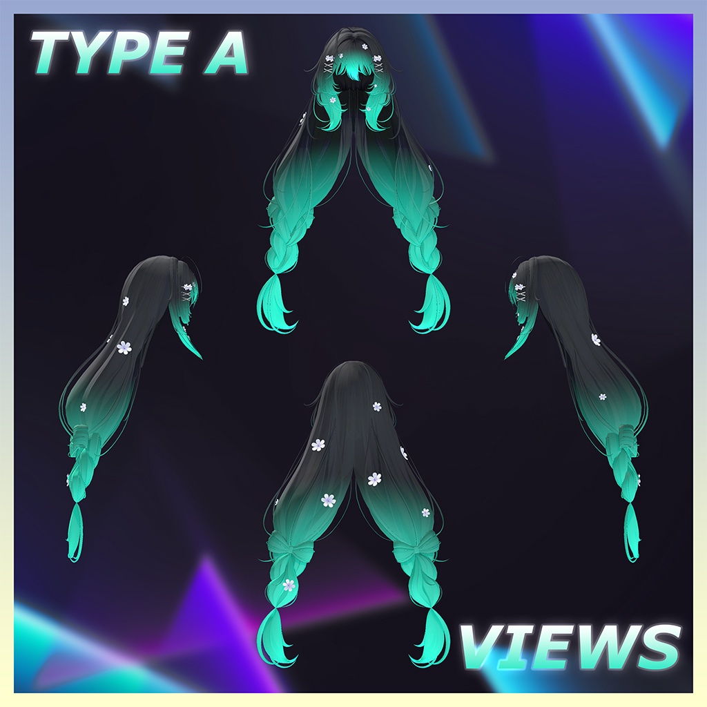 ♥ Daisy_Hair ♥ Highlights Texture 【VRC Hair Texture - Nanaha】