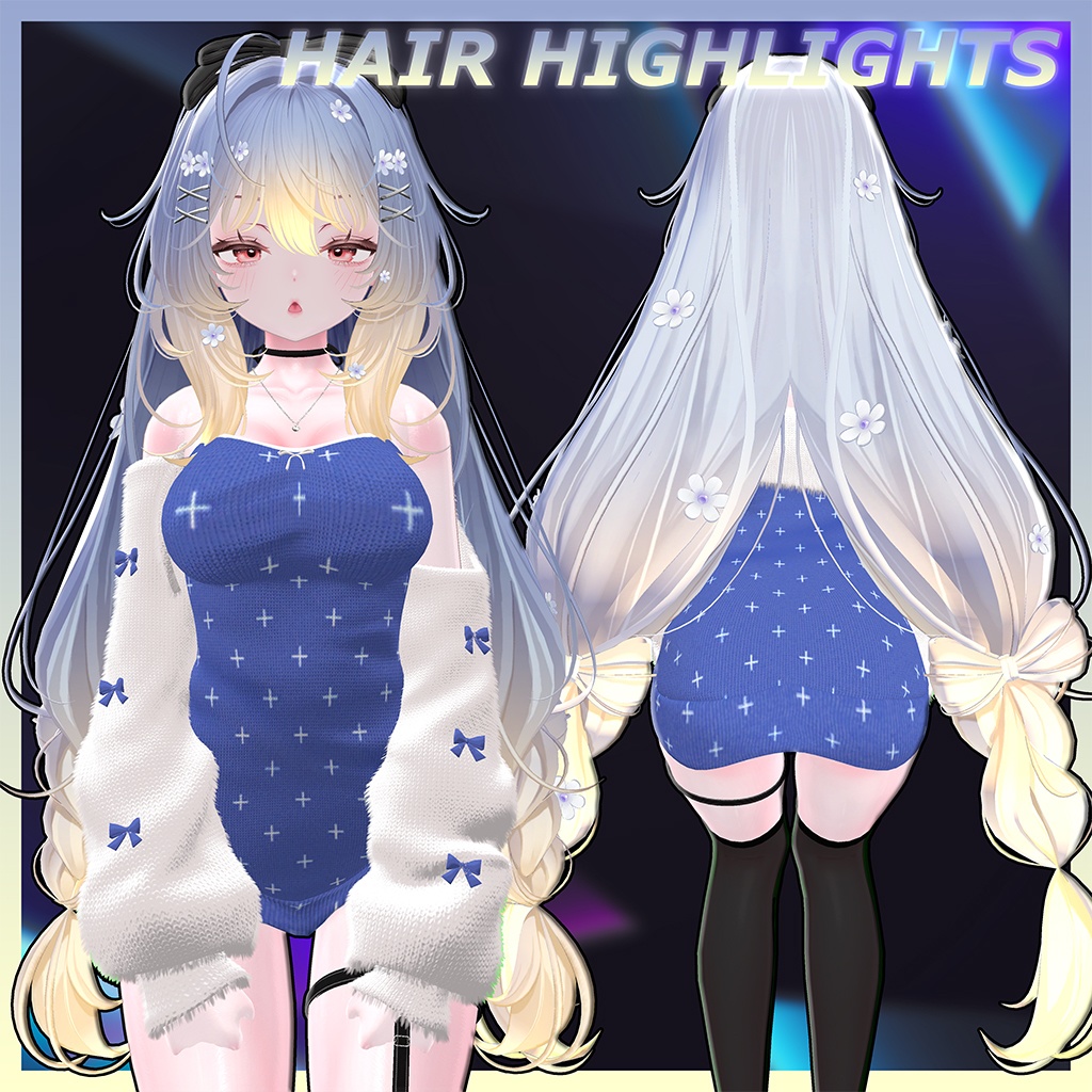 ♥ Daisy_Hair ♥ Highlights Texture 【VRC Hair Texture - Nanaha】
