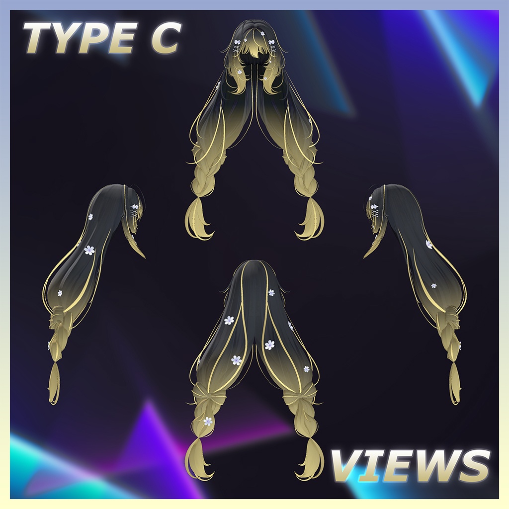 ♥ Daisy_Hair ♥ Highlights Texture 【VRC Hair Texture - Nanaha】