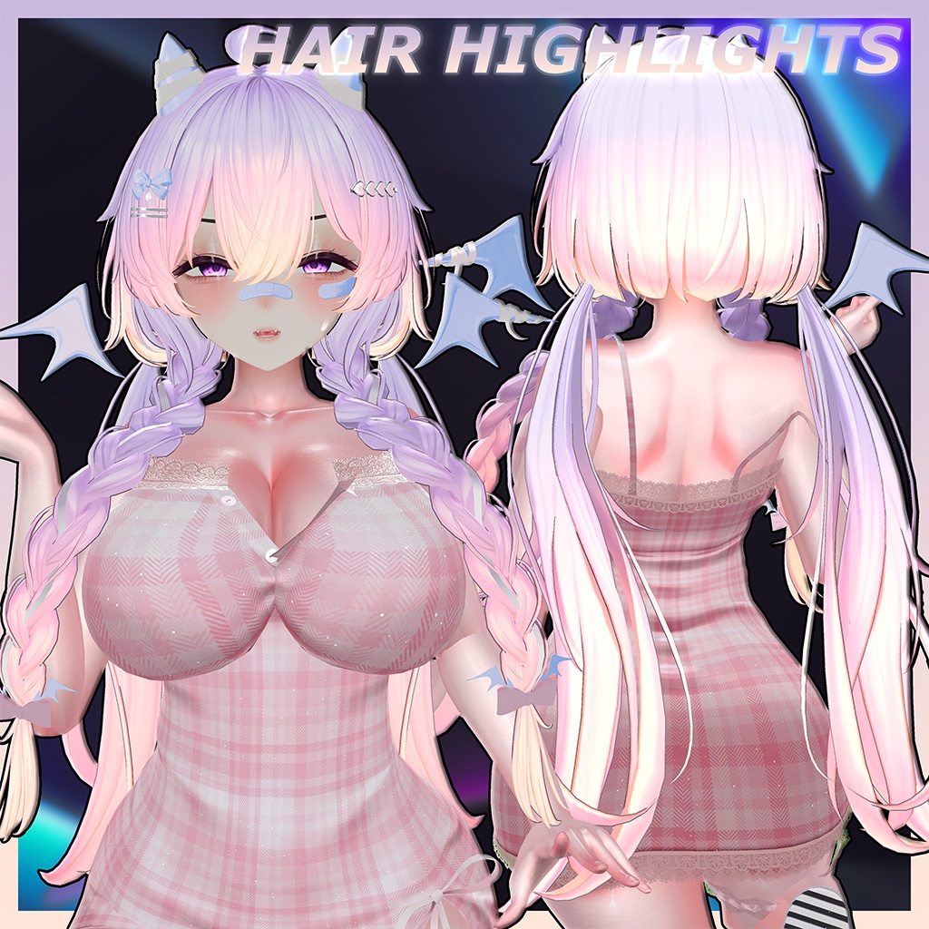 ♥ Nova_Hair ♥ Highlights Texture 【VRC Hair Texture - Nanaha】