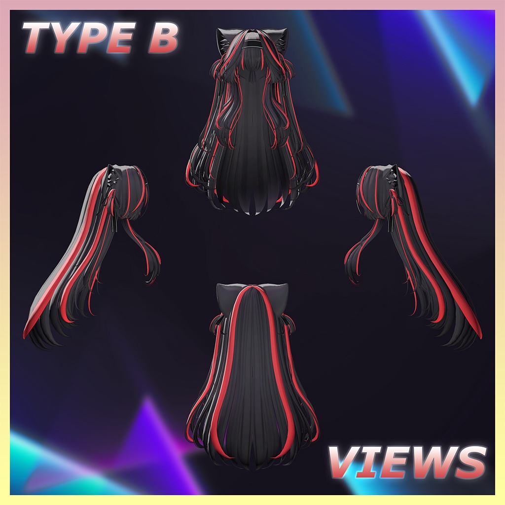 The Aristocats Hair Highlights Texture 【VRC Hair Texture - GLAY Unknown】