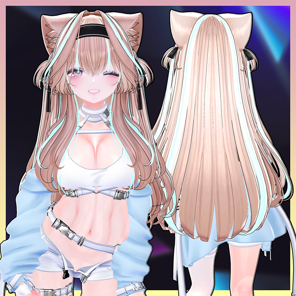 The Aristocats Hair Highlights Texture 【VRC Hair Texture - GLAY Unknown】