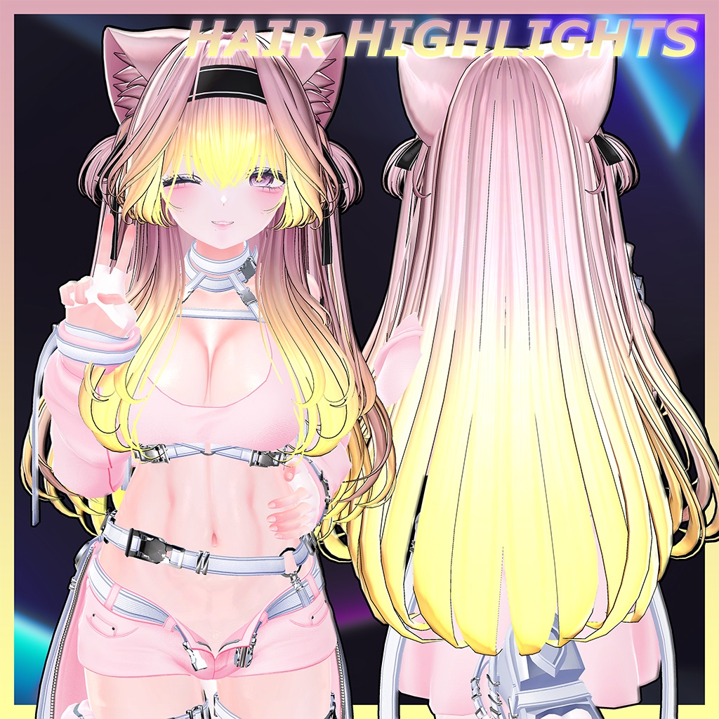 The Aristocats Hair Highlights Texture 【VRC Hair Texture - GLAY Unknown】