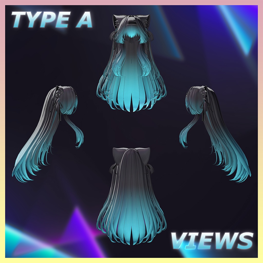 The Aristocats Hair Highlights Texture 【VRC Hair Texture - GLAY Unknown】