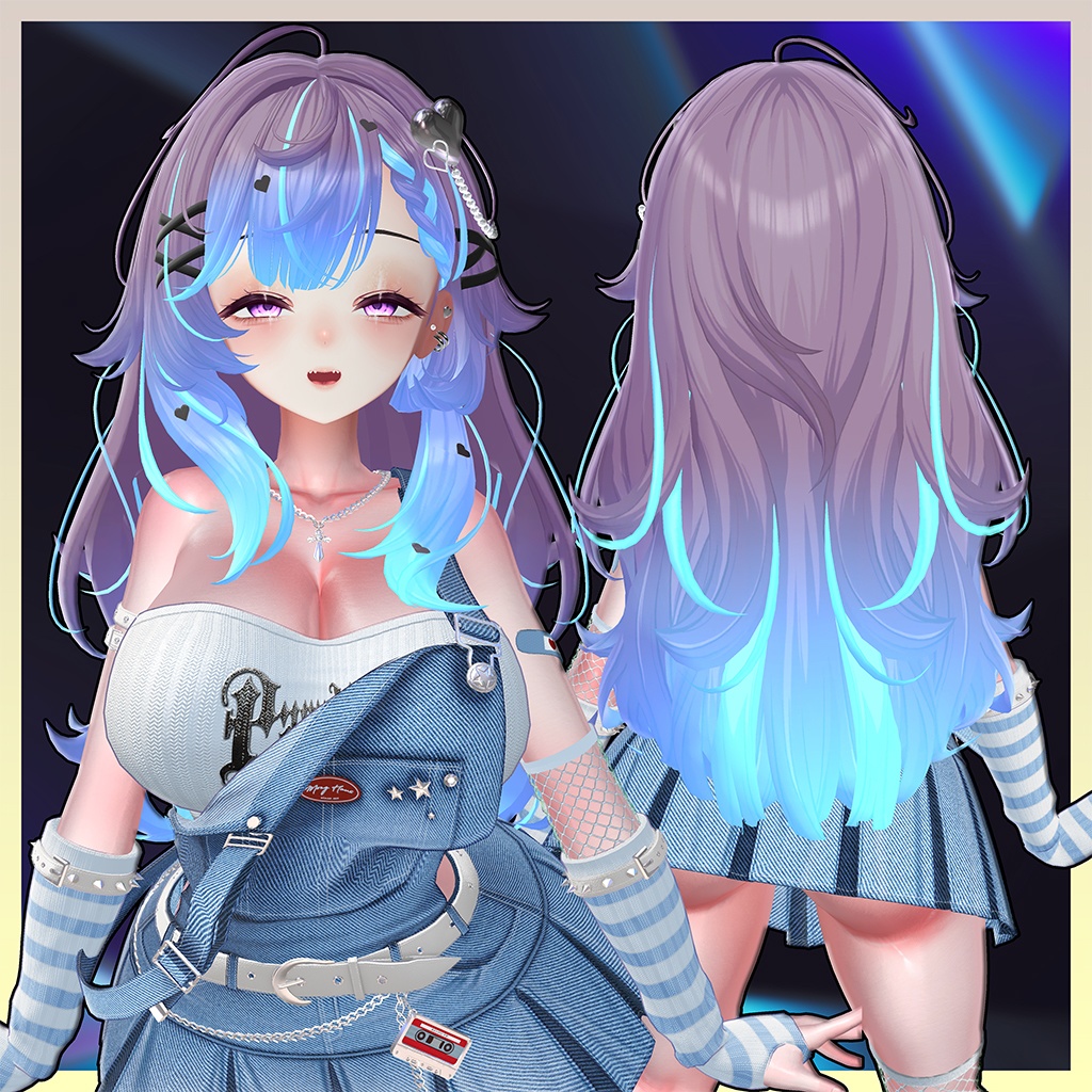 Ruby_Hair Highlights Texture 【VRC Hair Texture - Kyee_N】