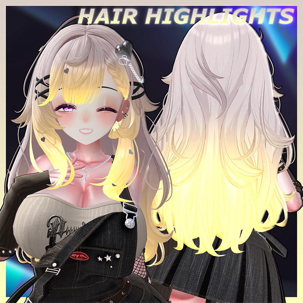 Ruby_Hair Highlights Texture 【VRC Hair Texture - Kyee_N】