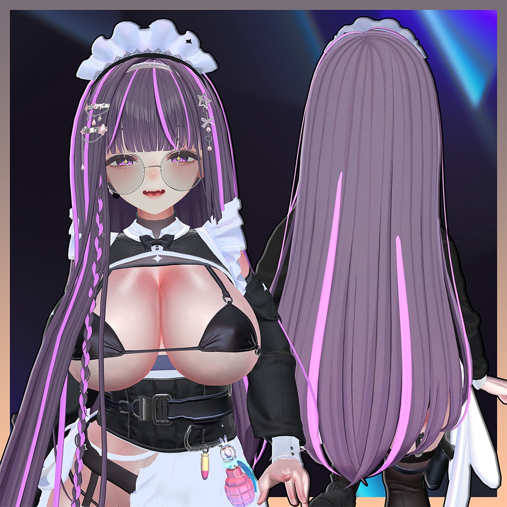 ♥ Iris_Hair ♥ Highlights Texture 【VRC Hair Texture - Nanaha】