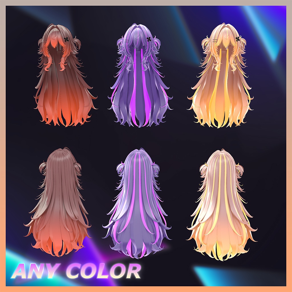 Lynn Hair Highlights Texture 【VRC Hair Texture - mochipun】