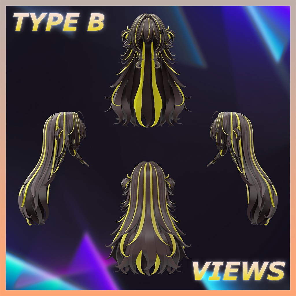 Lynn Hair Highlights Texture 【VRC Hair Texture - mochipun】