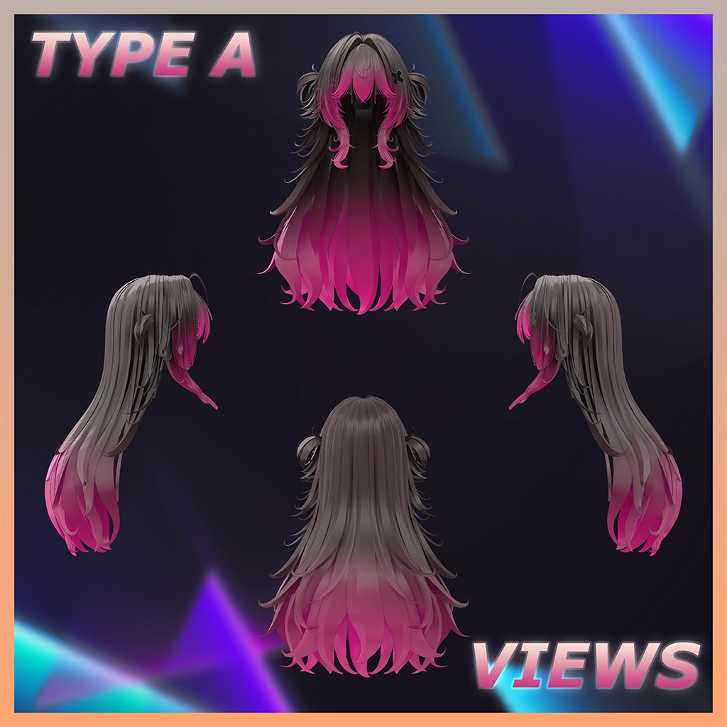 Lynn Hair Highlights Texture 【VRC Hair Texture - mochipun】