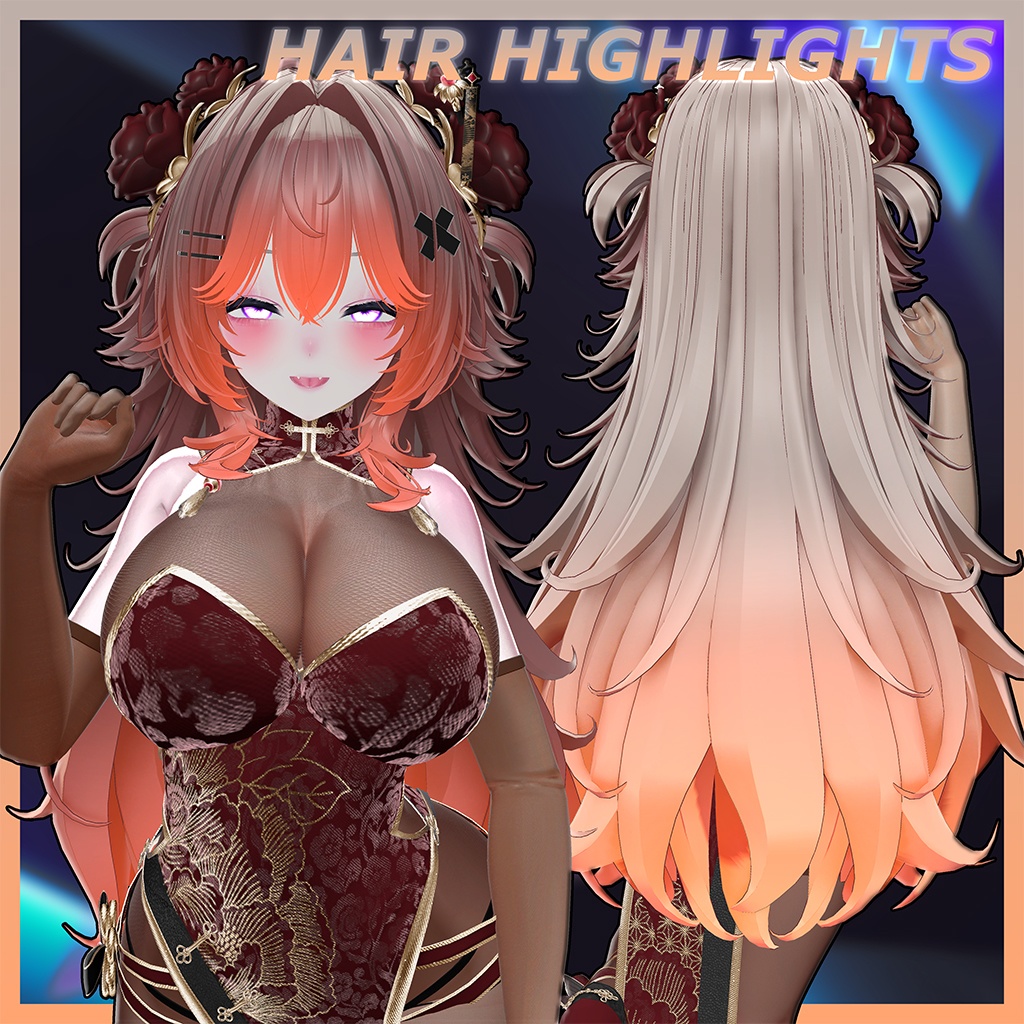 Lynn Hair Highlights Texture 【VRC Hair Texture - mochipun】