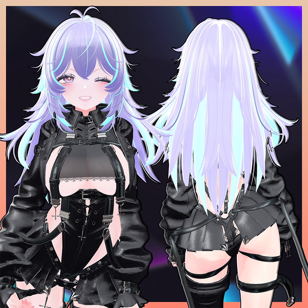 ★ Soft Frizzy Hair ★ Highlights Texture 【VRC Hair Texture - Yune-Yune】