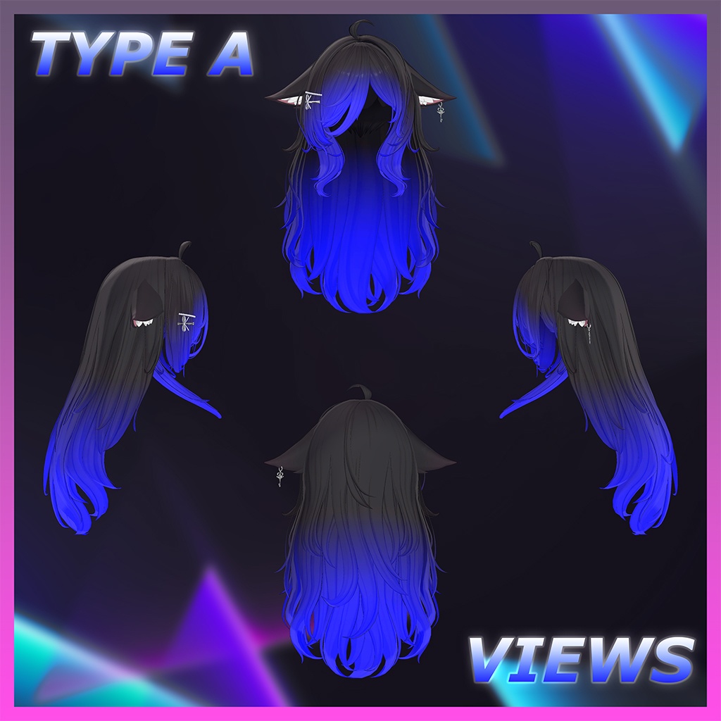 ♥ Freya_Hair ♥ Highlights Texture 【VRC Hair Texture - Nanaha】