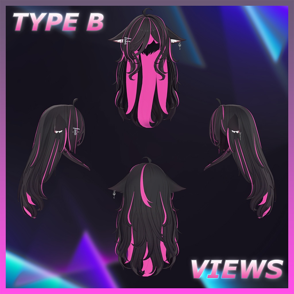 ♥ Freya_Hair ♥ Highlights Texture 【VRC Hair Texture - Nanaha】