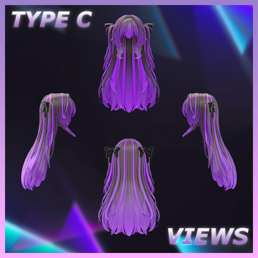 Halftwin Highlights Texture 【VRC Hair Texture - mochipun】