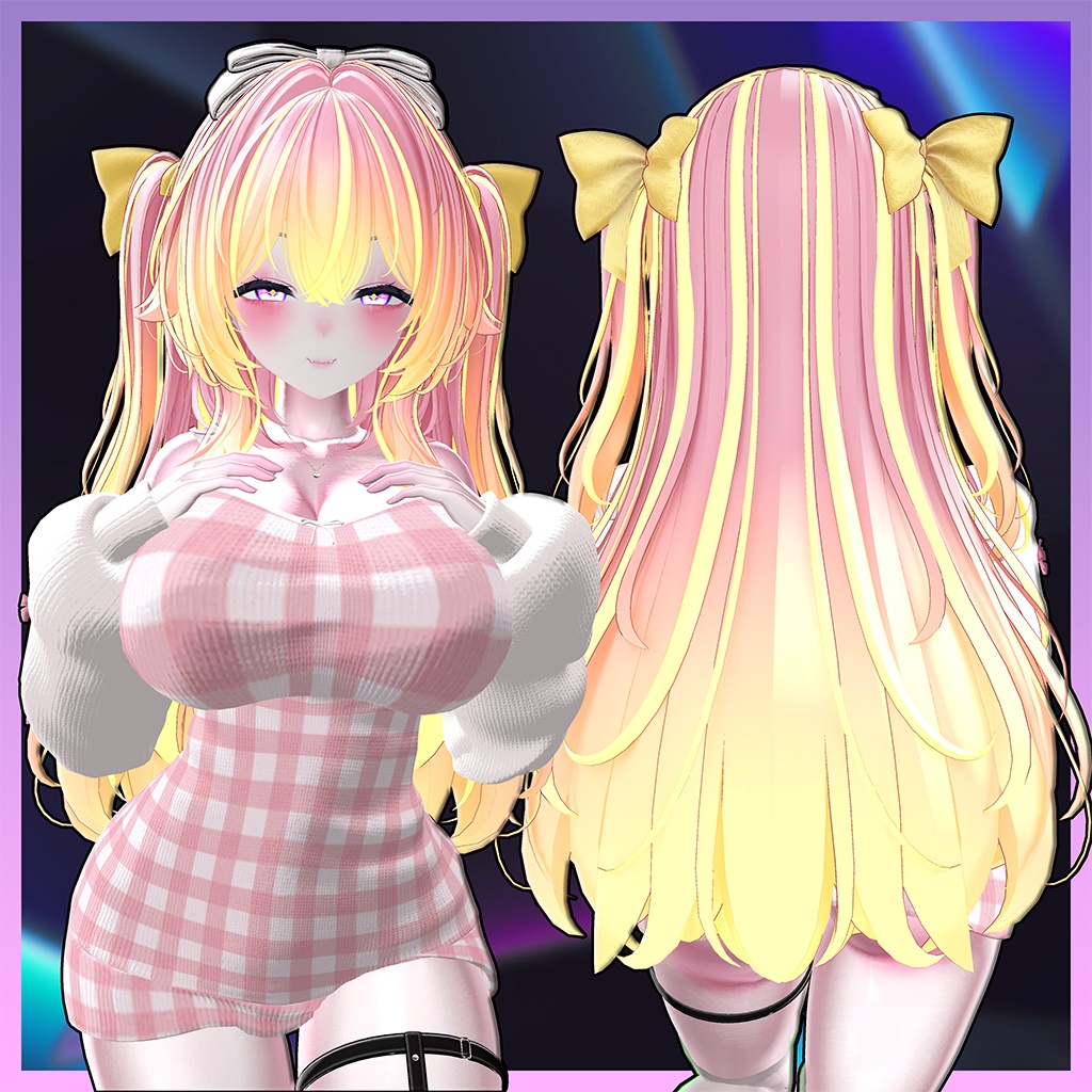 Halftwin Highlights Texture 【VRC Hair Texture - mochipun】