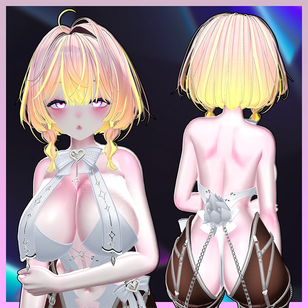 ラバーボブヘア Highlights Texture 【VRC Hair Texture - Li-ne_Shop】