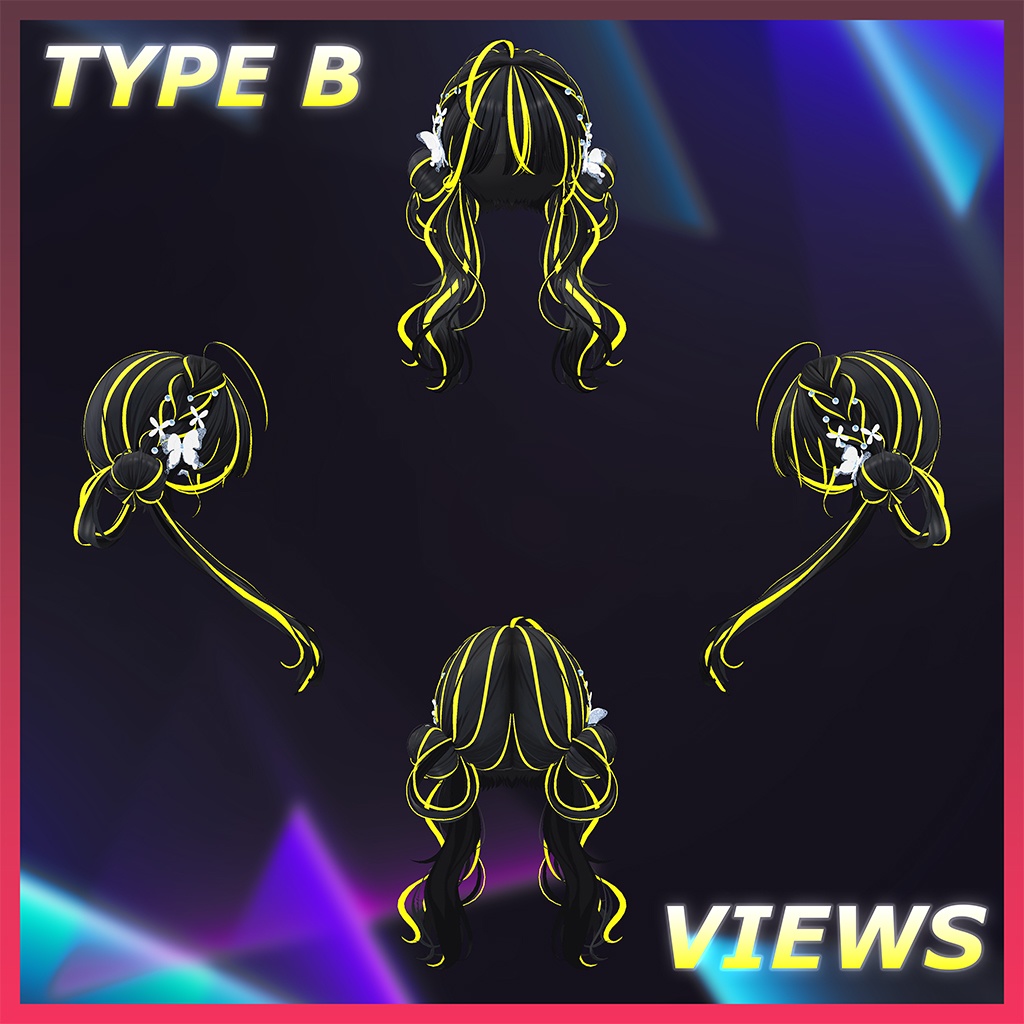 Vela_Hair Highlights Texture 【VRC Hair Texture - Kyee_N】