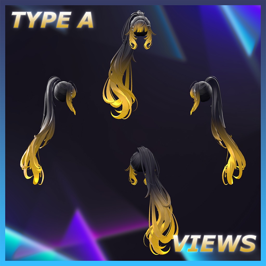 ♥ Oscar_Hair ♥ Highlights Texture 【VRC Hair Texture - Nanaha】